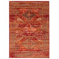 DESIGNER TEPPICH POP-VINTAGE ORIENT BORDÜRE - Terracotta, Textil (120/170cm) - Pergamon