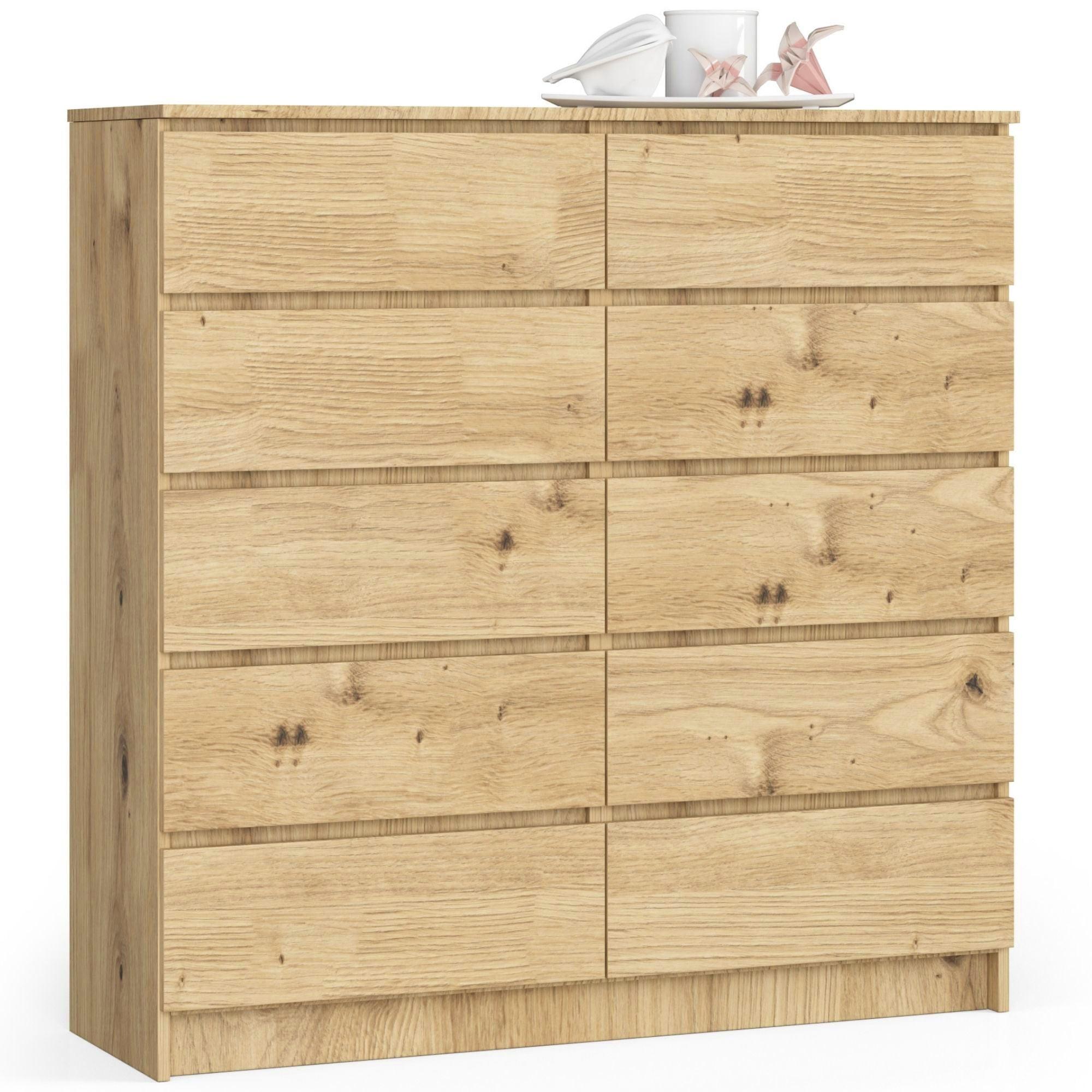 KOMMODE Eiche Artisan 121/120/40 - Eiche Artisan, Holzwerkstoff (120/121/40cm) - RAUMHIRSCH FURNITURE