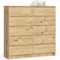 KOMMODE Eiche Artisan 121/120/40 - Eiche Artisan, Holzwerkstoff (120/121/40cm) - RAUMHIRSCH FURNITURE