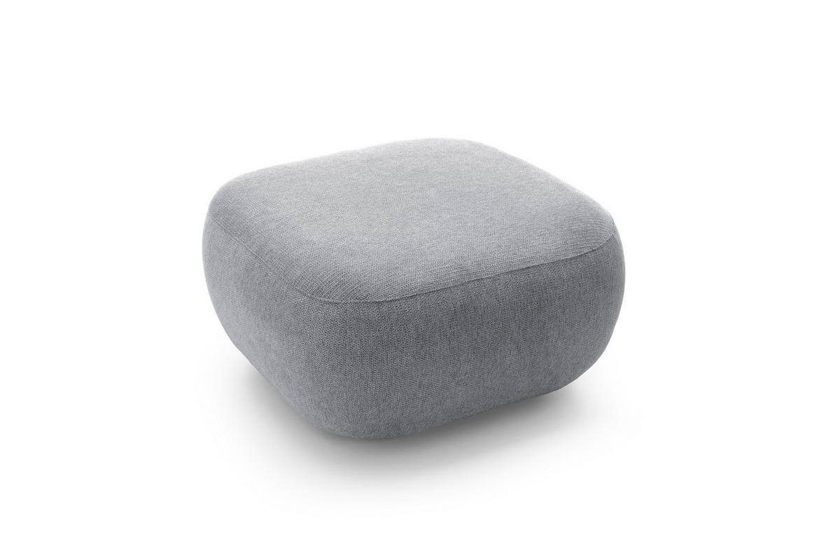 POLSTERHOCKER AMICO Modern Sitzhocker, Fußhocker Grau - Grau, Holzwerkstoff/Kunststoff (75/39/75cm) - MASSENO