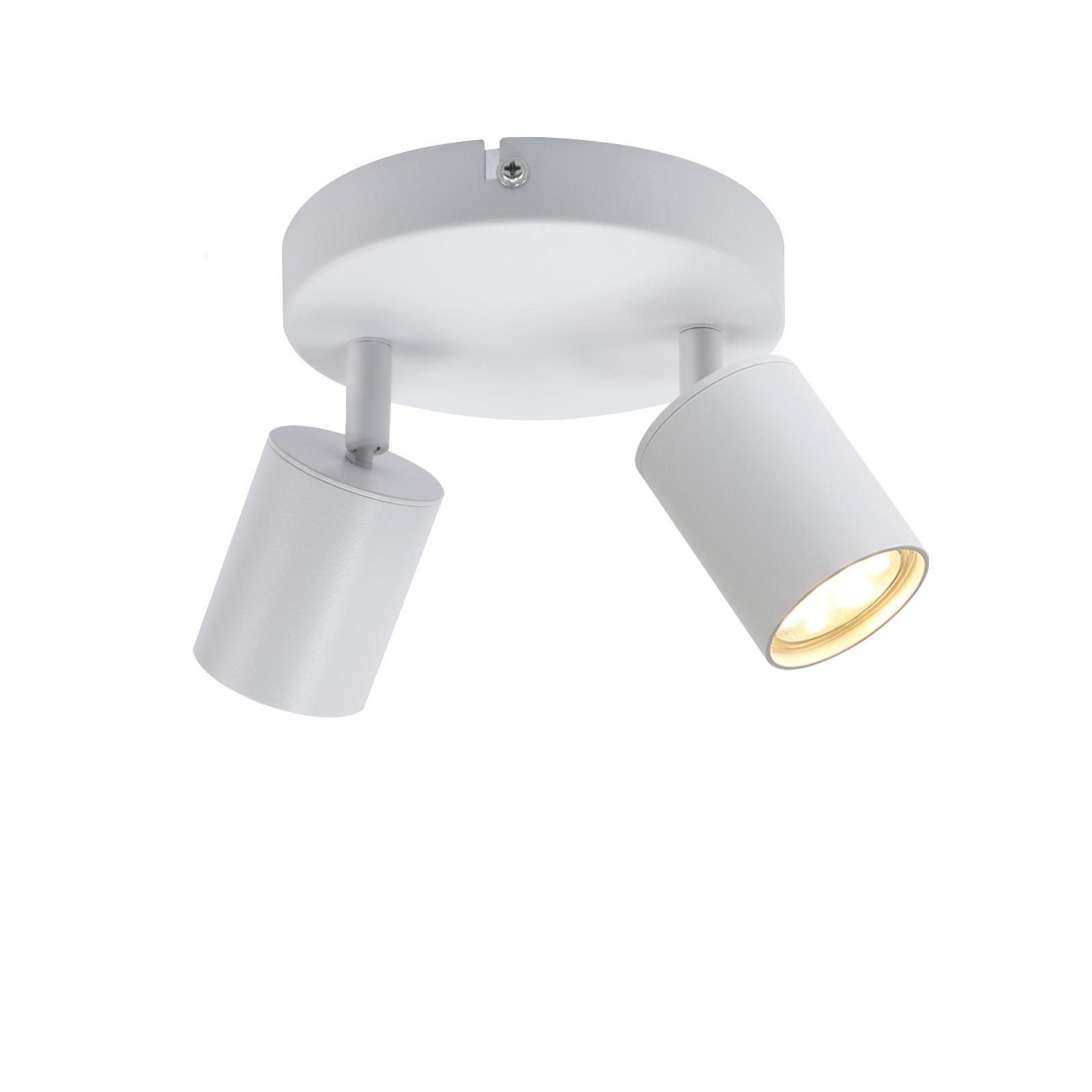 DECKENSTRAHLER Bayreuth 2-flammig 15/15/14.4 cm - Weiß, Metall (15/15/14.4cm) - Nettlife