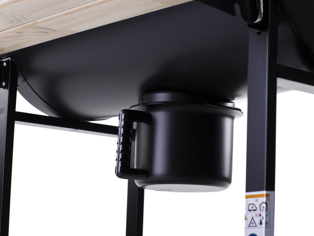 HOLZKOHLENGRILL king Schwarz - Schwarz, Metall (63/105/95cm) - Habitat Garten