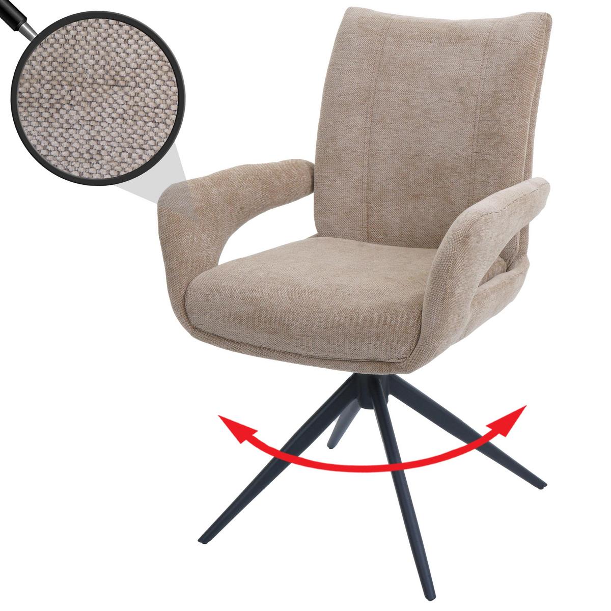 ESSZIMMERSTUHL Braun - Hellbraun/Braun, Textil (60/90/60cm) - MCW