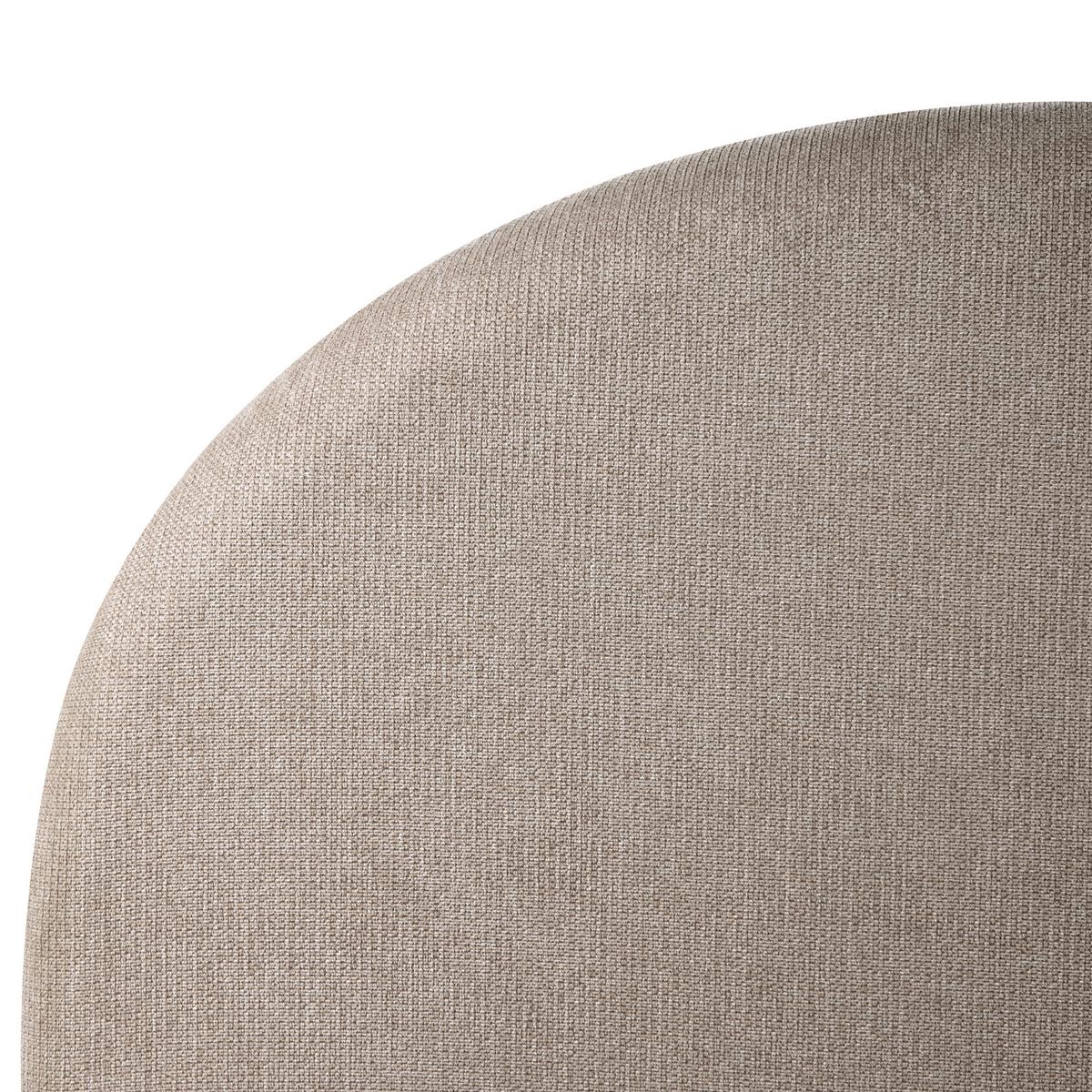 BETT mit Stauraum 160/200 cm Stoff Taupe Grasse - Taupe, Textil (160/200cm) - Beliani