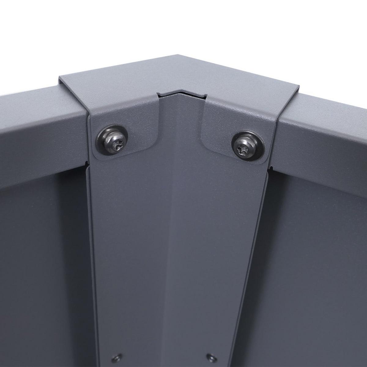 HOCHBEET Grau - Grau, Metall (286/77/88cm) - MCW