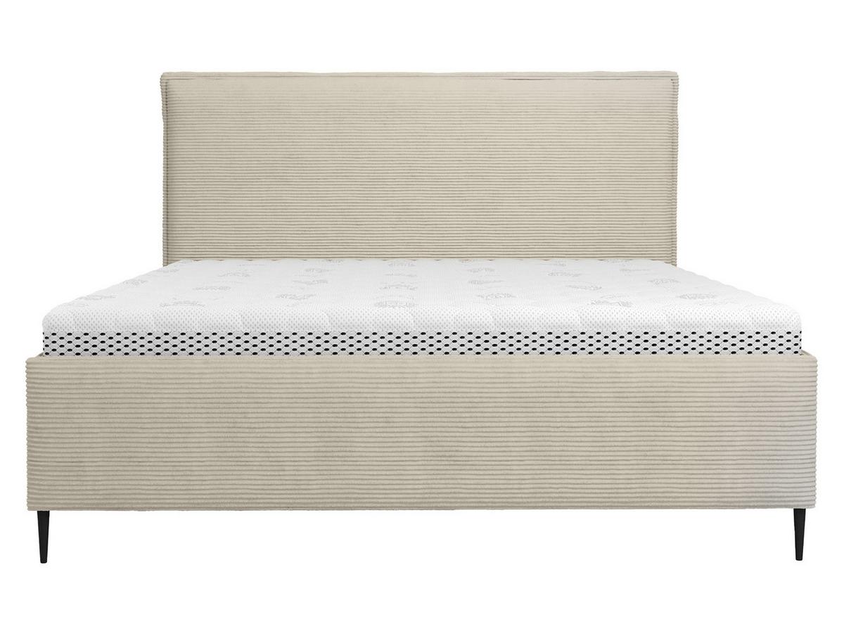 POLSTERBETT Puretta - Schwarz/Naturfarben, Holzwerkstoff/Textil (160/200cm) - MIRJAN24