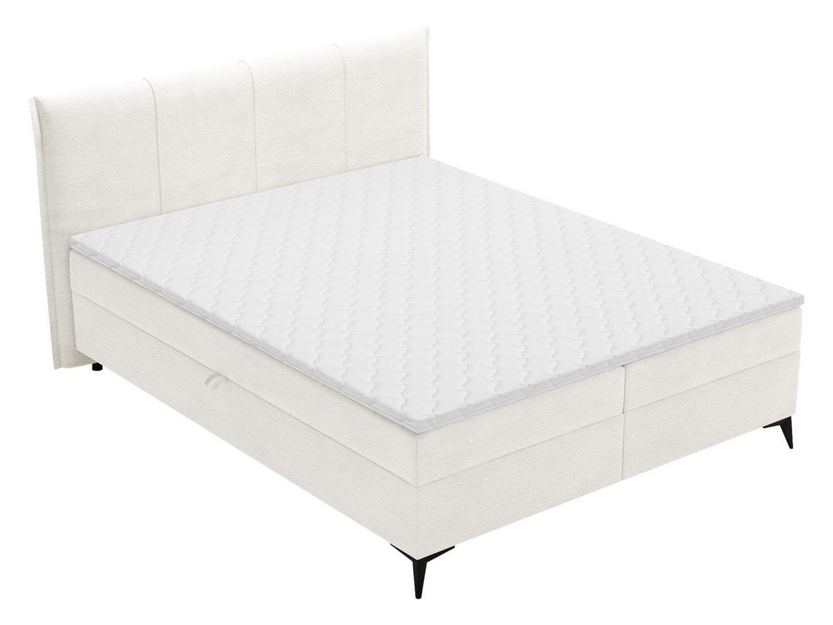 BOXBETT Eco Bis - H3 - Creme/Schwarz, Holz/Holzwerkstoff (160/200cm) - MIRJAN24