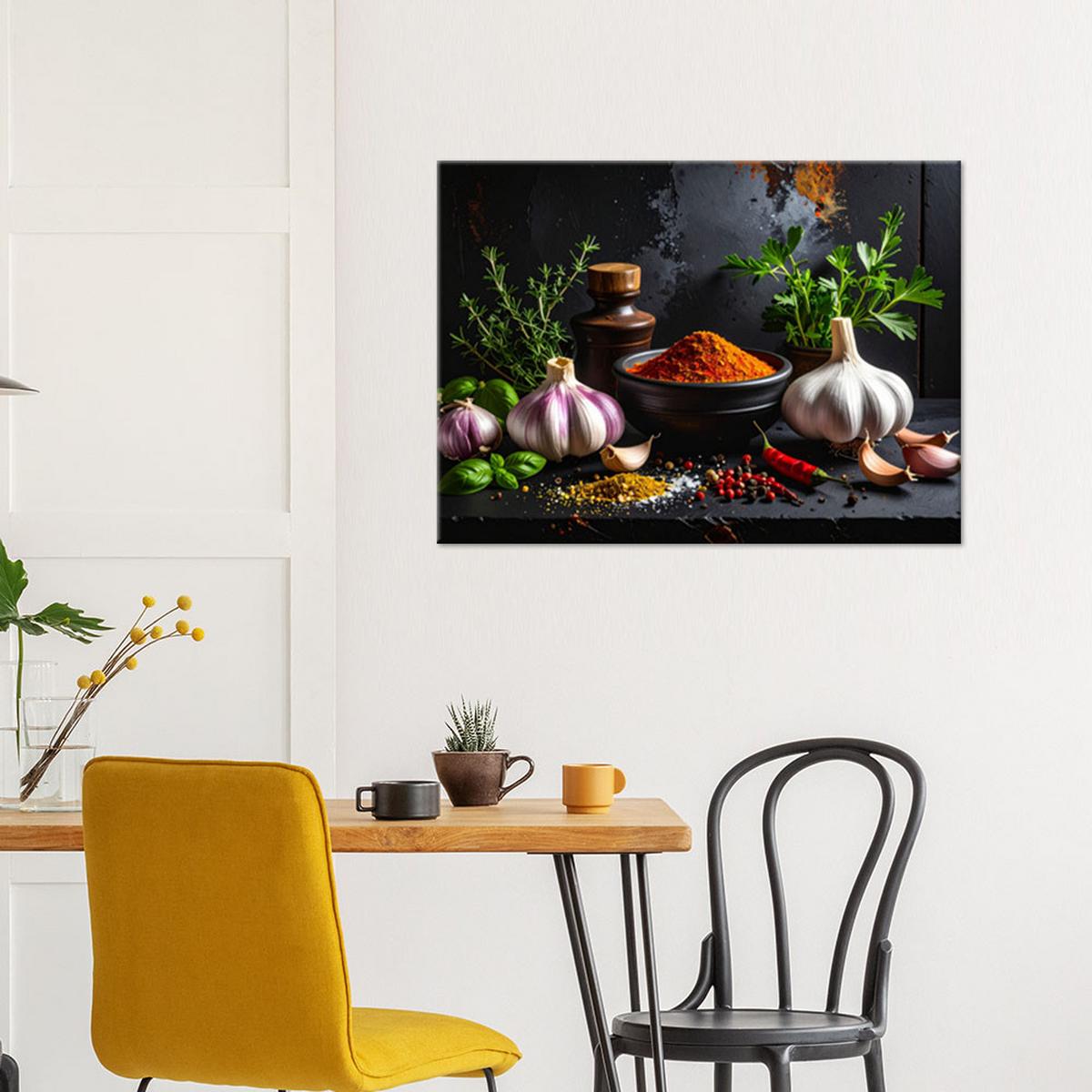 LEINWANDBILD Essen & Trinken 45x30cm - Multicolor, Textil (45/30cm) - Feeby