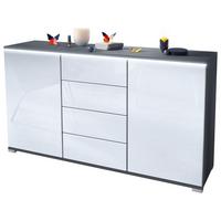 SIDEBOARD Faro Weiß Hochglanz - Weiß Hochglanz, Holzwerkstoff (138.5/75.5/35cm) - Vladon