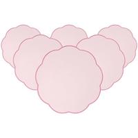 PLATZSETS Fleur Accessoires rosa ø 40 cm 6er Set - Rosa, Textil (40cm) - Villeroy & Boch
