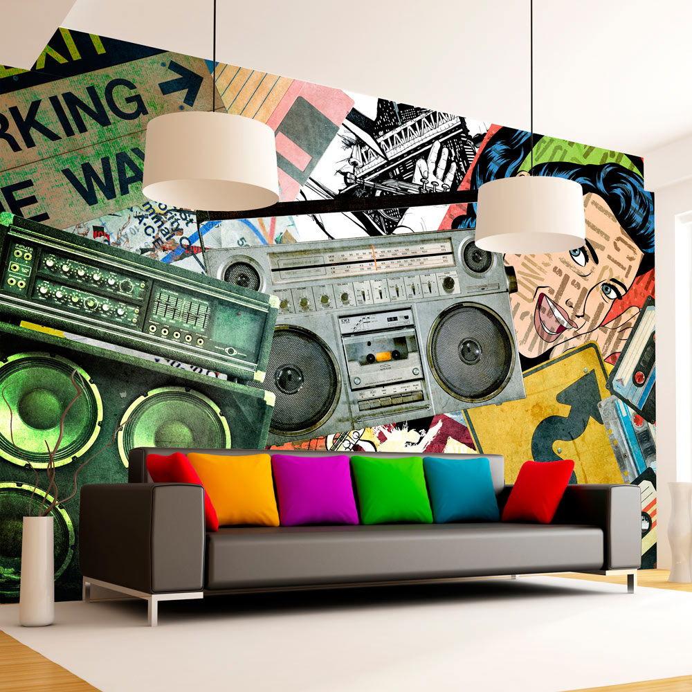 SELBSTKLEBENDE FOTOTAPETE 196/140 cm - Multicolor, Kunststoff/Textil (196/1cm) - KUNSTLOFT