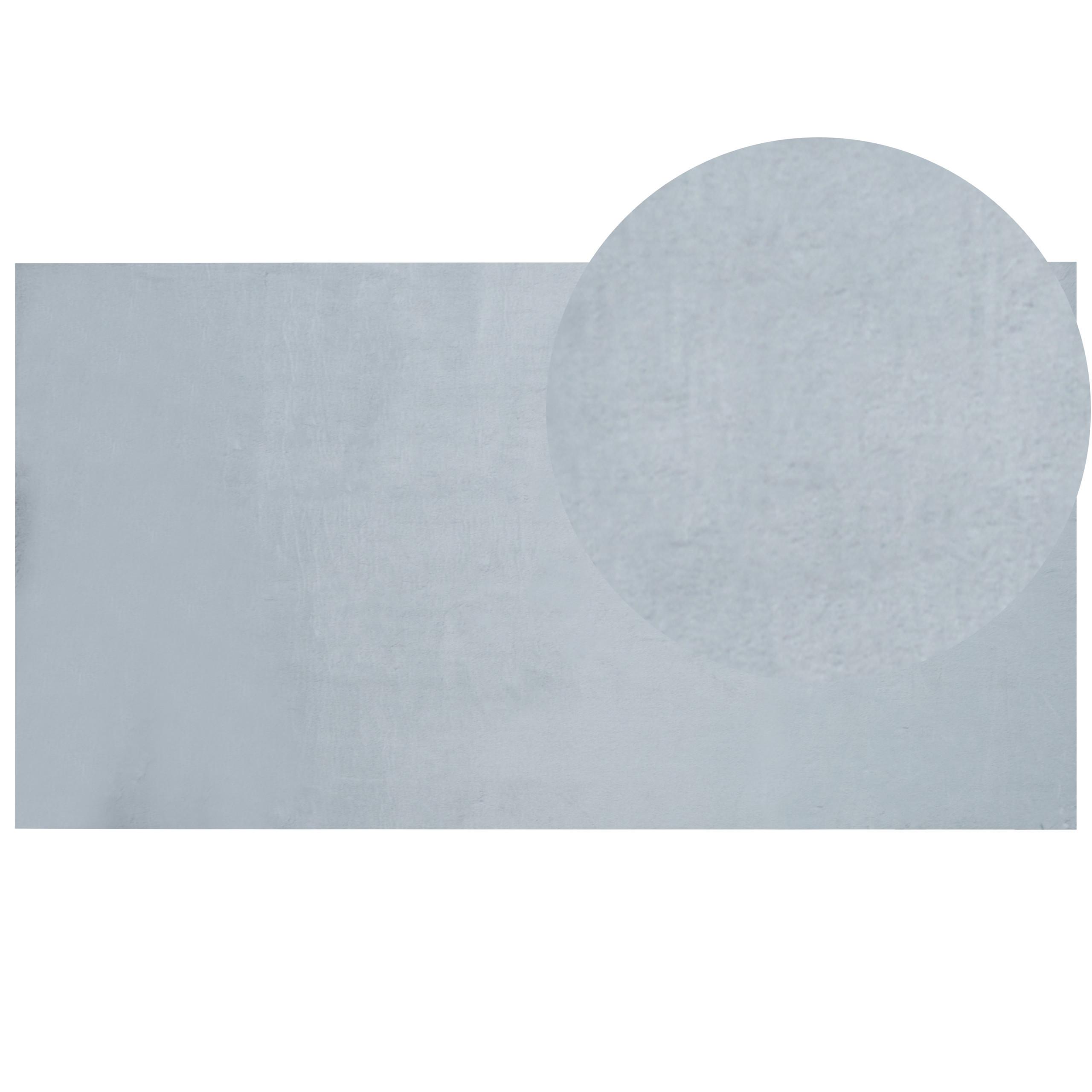 SHAGGY-KUNSTFELLTEPPICH Mirpur 150/80 cm - Grau, Kunststoff (80/150cm) - Beliani