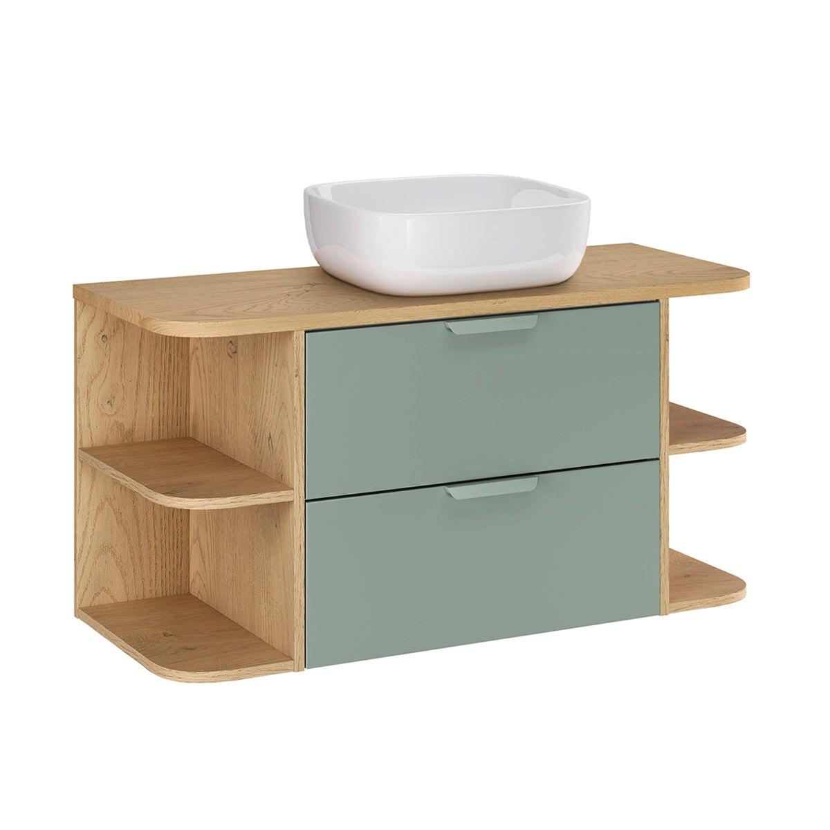 WASCHTISCH 100.4cm Oria Grün - Grün, Holzwerkstoff (100.4/50/45.8cm) - Petits-meubles