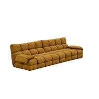 SOFA AMIA Braun Velvet - Schwarz/Braun, Kunststoff/Textil (290/86/108cm) - KAWOLA