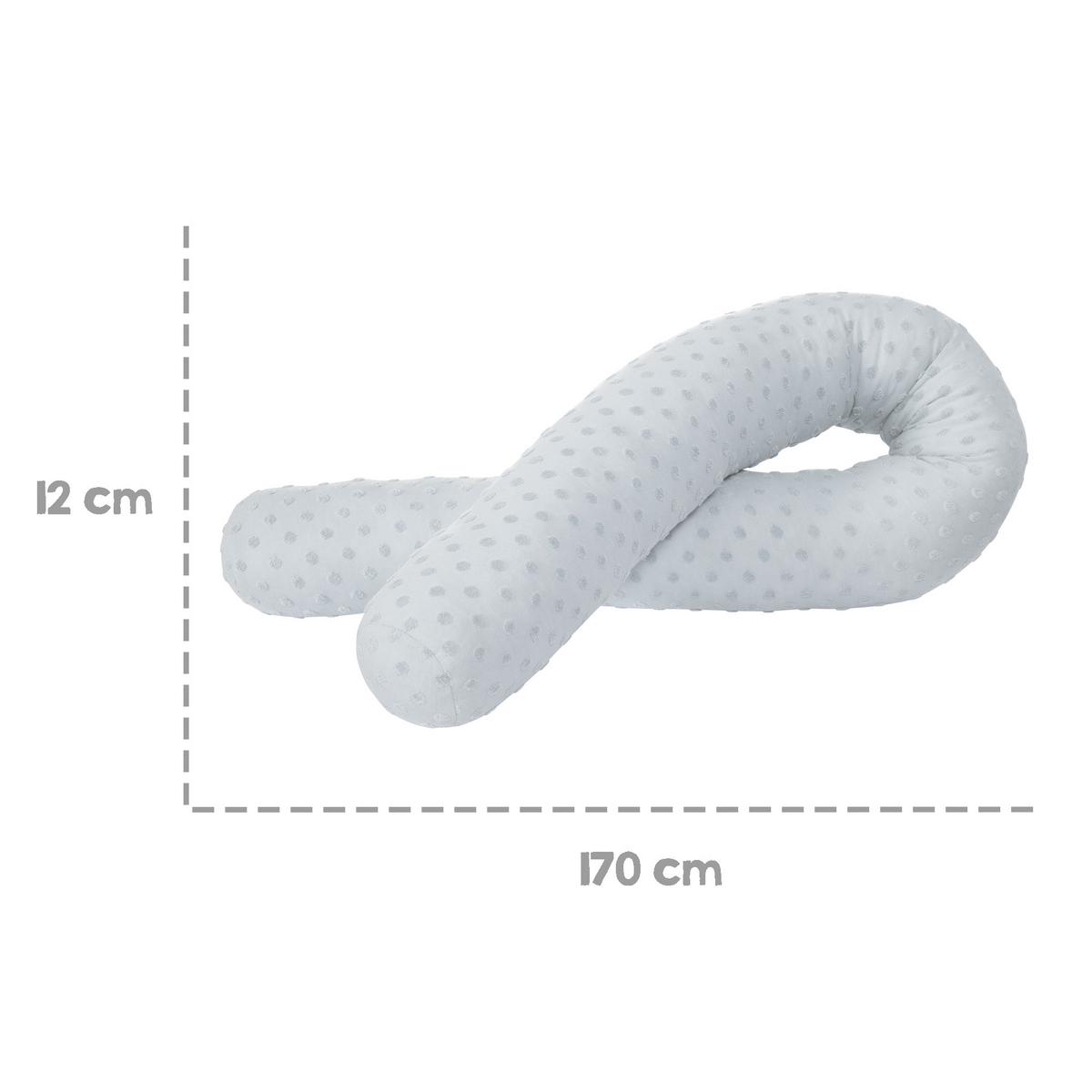 BETTSCHLANGE Lil Planet türkis - Hellblau, Textil (170/12cm) - Roba