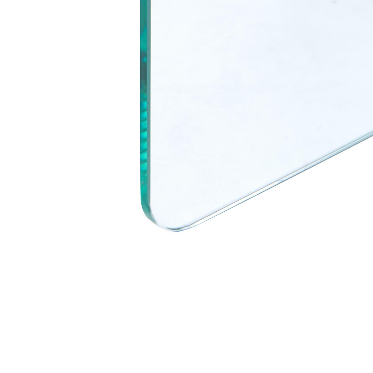 BEISTELLTISCH Sicherheitsglas Transparent Amisk - Transparent, Glas (50/50/46cm) - Beliani