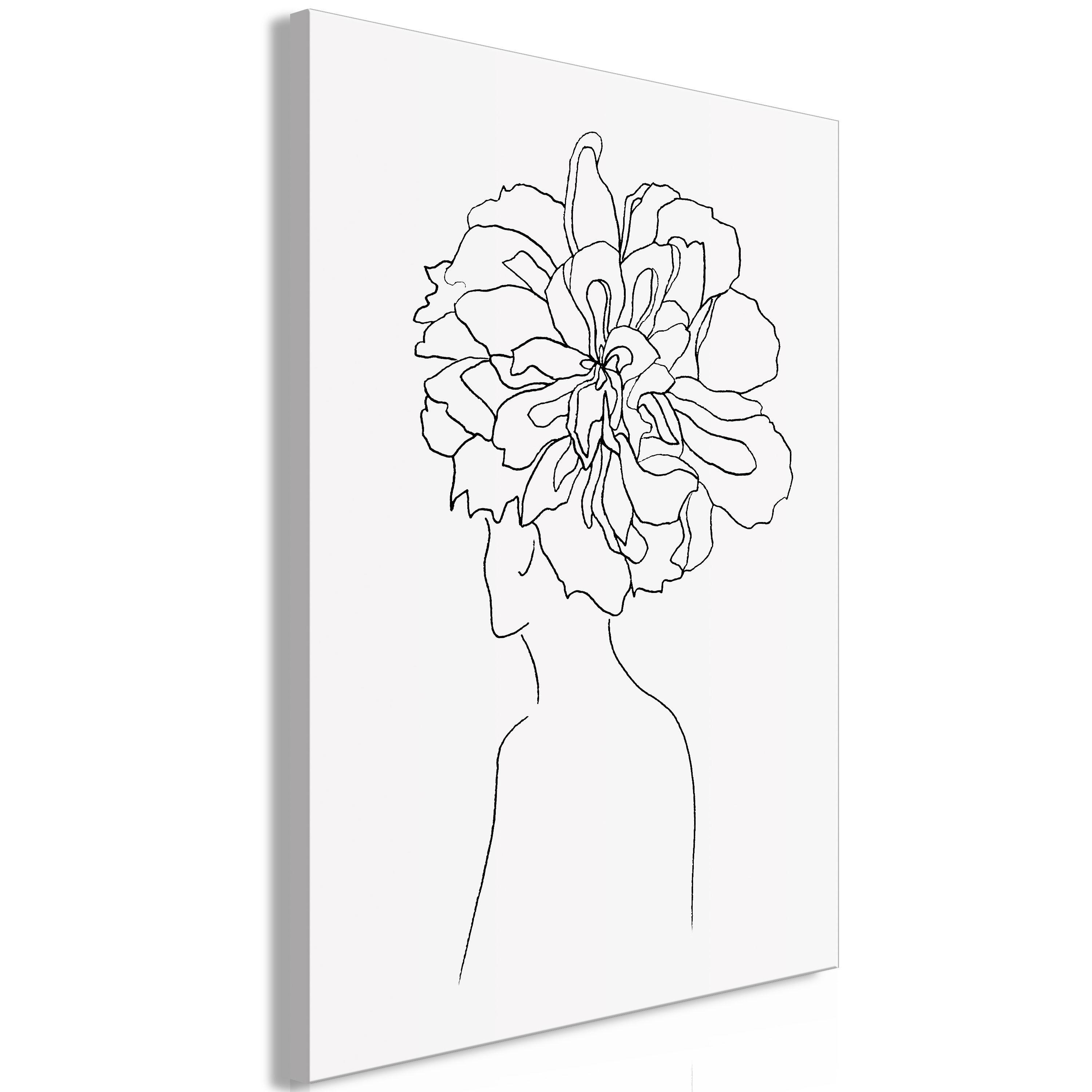 KUNSTDRUCK Grau 40/60 cm - Schwarz/Grau, Textil (40/60cm) - KUNSTLOFT