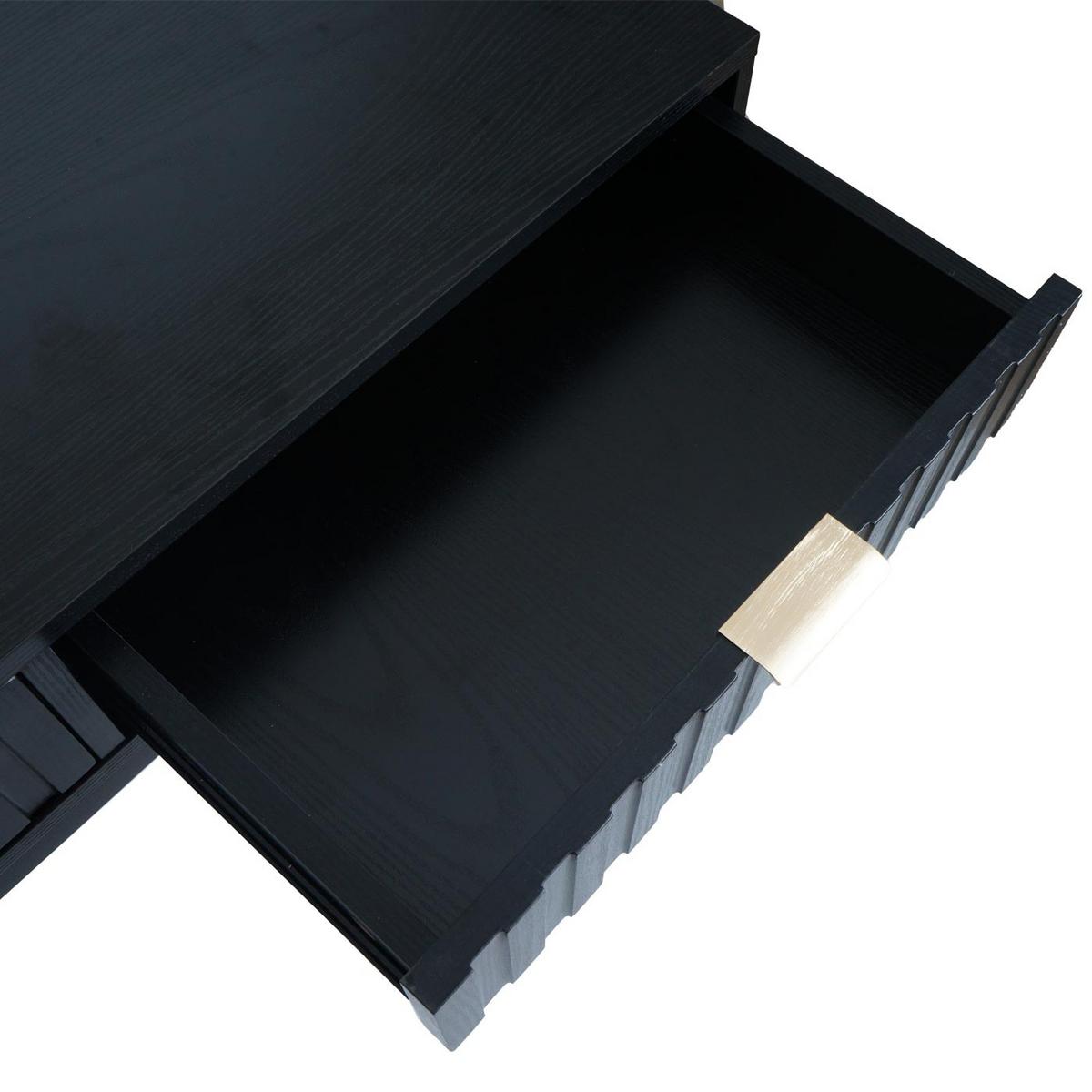 KONSOLENTISCH eckig Schwarz - Schwarz, Holzwerkstoff (40/100/85cm) - MCW