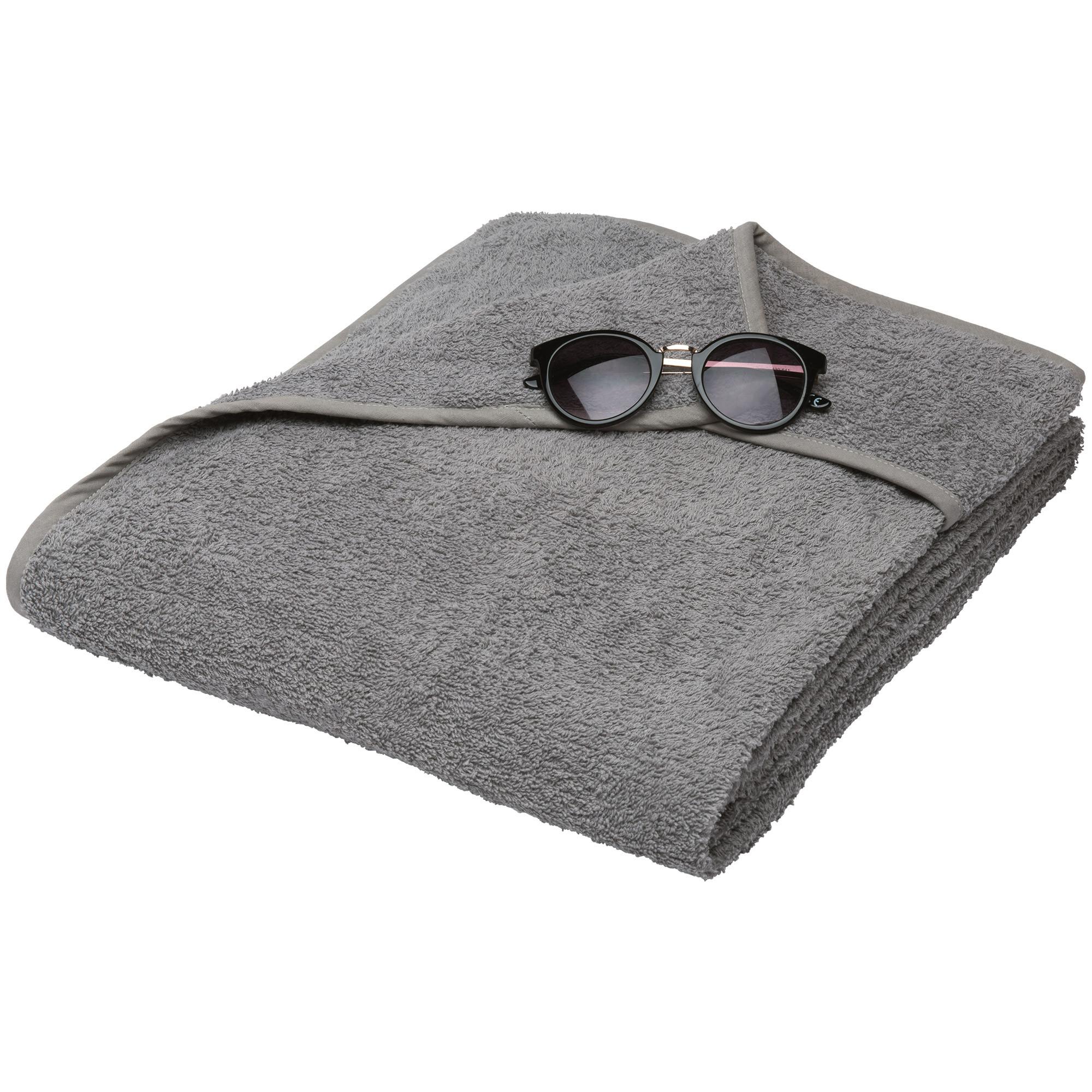HANDTUCH Marbella 200/70cm Grau - Grau, Textil (70/200cm) - Beautissu 