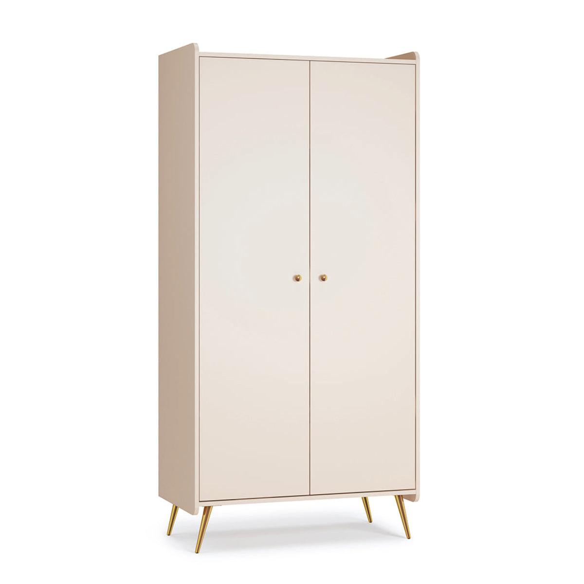 SCHRANK 2 Türen Lunea Kaschmir - Beige, Holzwerkstoff (90/188/50.2cm) - Petits-meubles