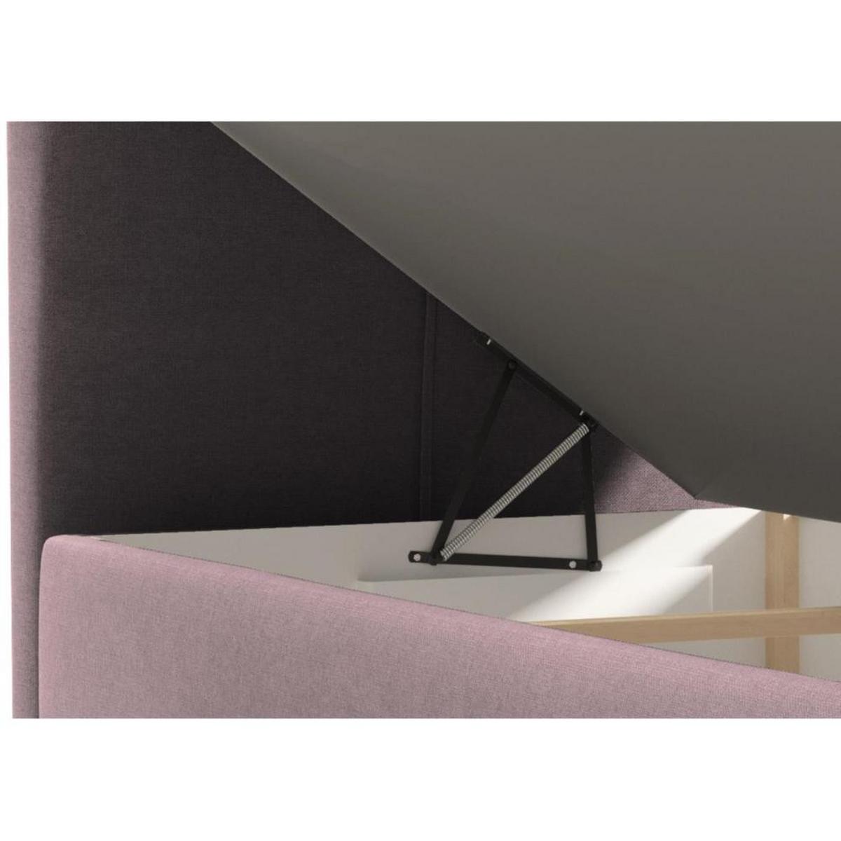 POLSTERBETT Helen Mini 93/206/106 rosa - Rosa, Holzwerkstoff/Textil (90/200cm) - Beautysofa