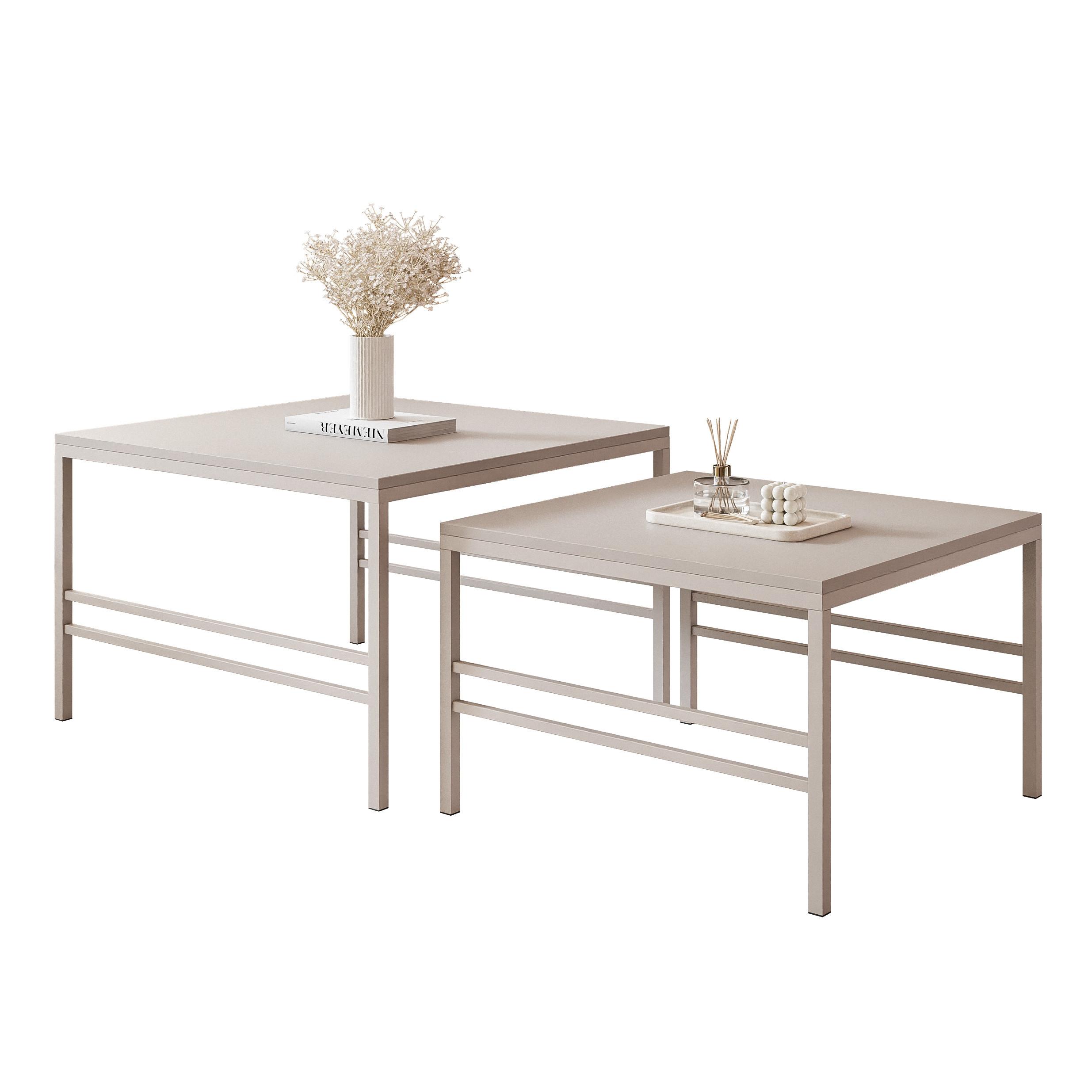 COUCHTISCH Cashmere Cashmere Rahmen - Kaschmir, Holzwerkstoff (70/70/46cm) - Idohome