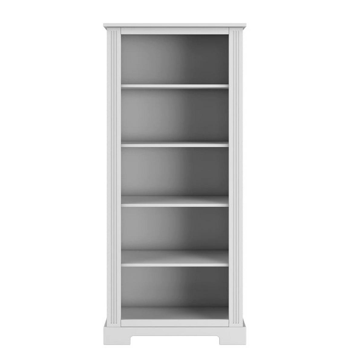 BÜCHERREGAL Weiß - Weiß, Holzwerkstoff (80/180/44cm) - Petits-meubles