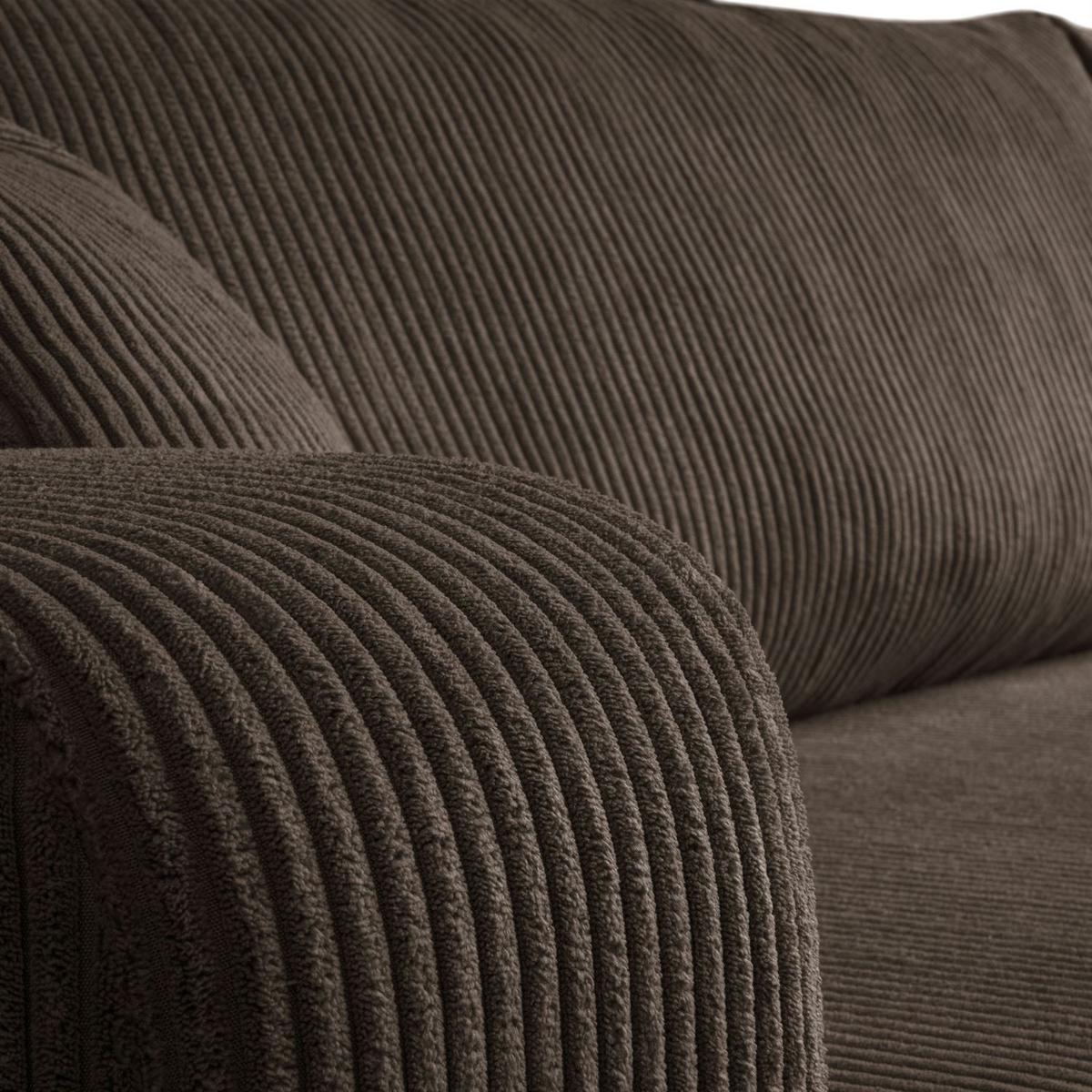 ECKSOFA PRESTIGE L, Poso 06 - Braun, Textil (247/143cm) - Lookway