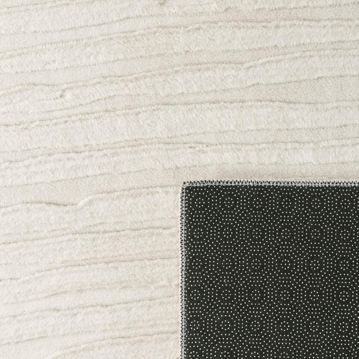 KURZFLORTEPPICH, mit Struktur, aus Polyester, Florhöhe 10 mm, Creme, 120 x 160 cm - Creme, Textil (160/120cm) - KADIMA DESIGN