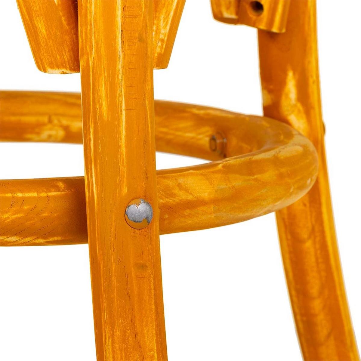 HOCKER aus Holz und Rattan, braun, 40x45cm - Braun, Holz (40/45/40cm) - Wanderlust
