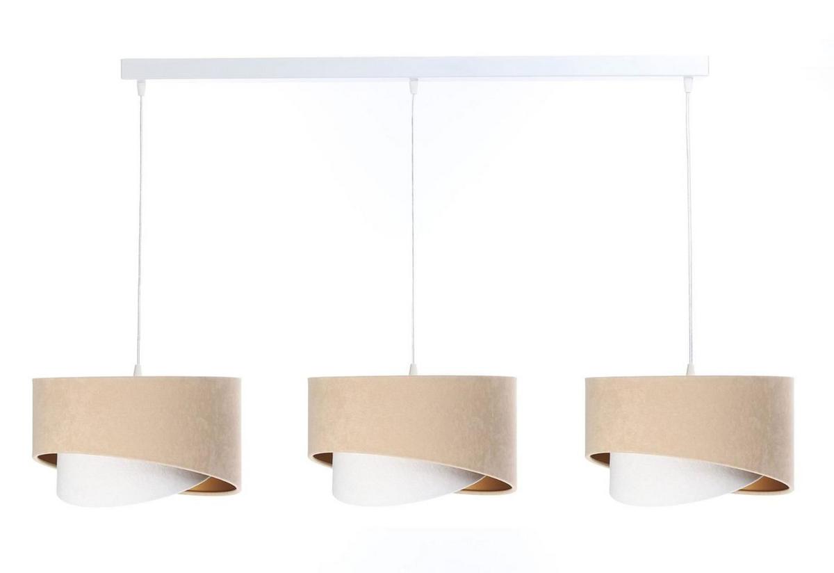 HÄNGELEUCHTE Weiß 30/18 cm - Beige, Kunststoff (30/0.3/18cm) - ONZENO
