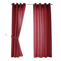 VORHANG 2ER SET BERLIN HxB 225x140cm Bordeaux - Bordeaux, Textil (140/225/225cm) - Gardinenbox