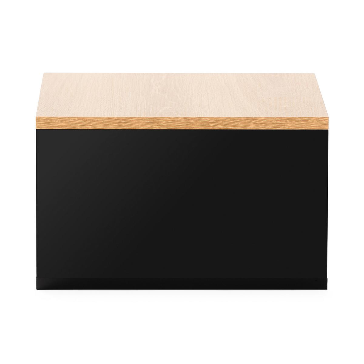 NACHTTISCH schwebende Desi Schwarz/Eiche - Schwarz, Holzwerkstoff (40/21/35cm) - VS Venta-stock