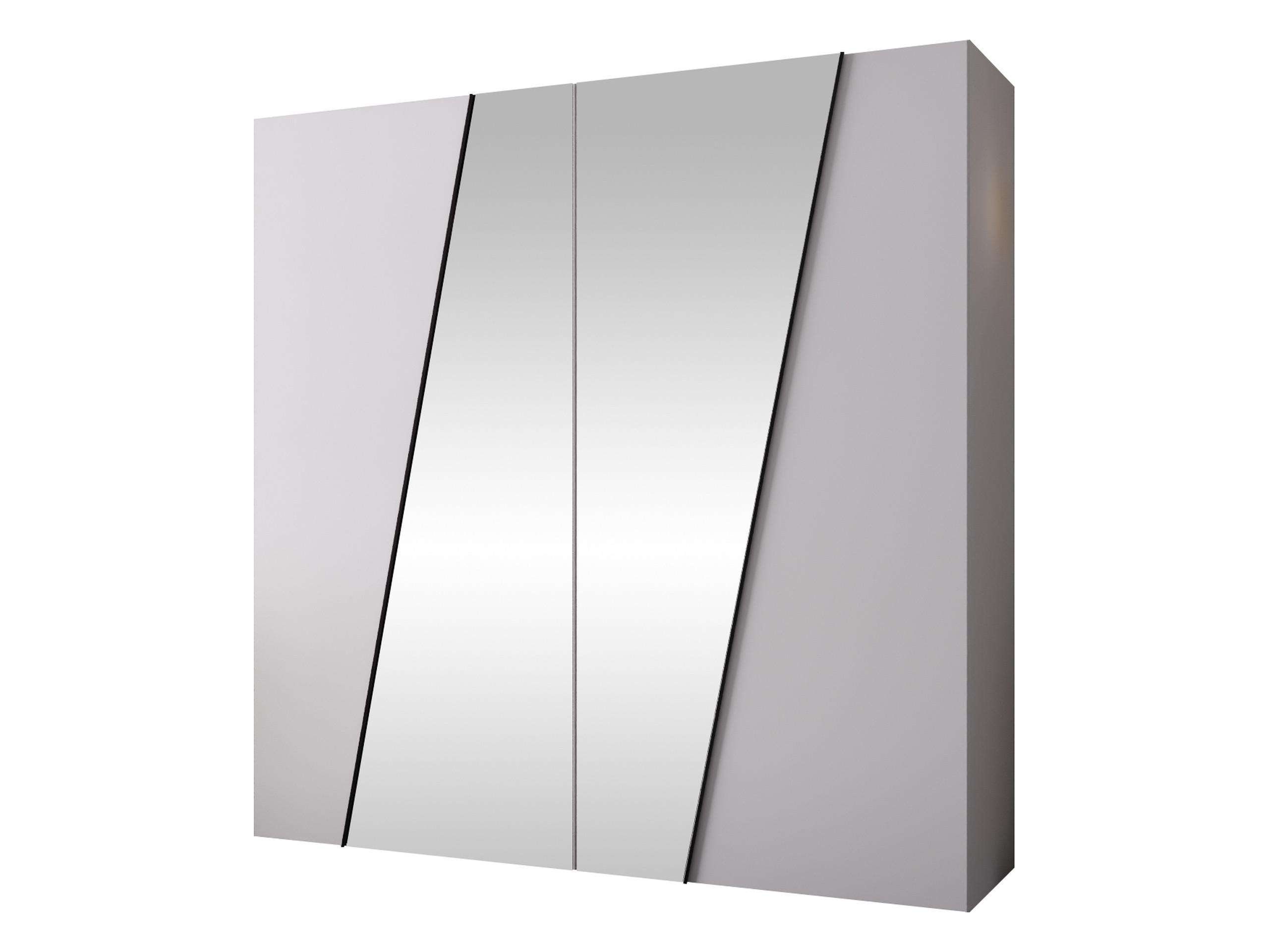 DREHTÜRENSCHRANK Zen 2L 200 cm - Schwarz/Weiß, Holzwerkstoff/Kunststoff (200/202/50cm) - MIRJAN24