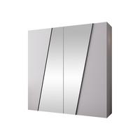 DREHTÜRENSCHRANK Zen 2L 200 cm - Schwarz/Weiß, Holzwerkstoff/Kunststoff (200/202/50cm) - MIRJAN24