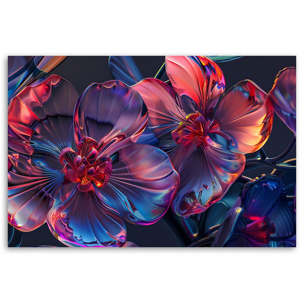 KUNSTDRUCK Bunt 90/60 cm - Multicolor, Textil (90/60cm) - KUNSTLOFT
