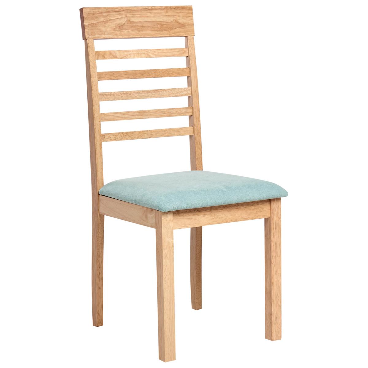 ESSZIMMERSTUHL 2er-Set Mintgrün Ortley - Braun/Mintgrün, Holz (40/96/51cm) - Beliani