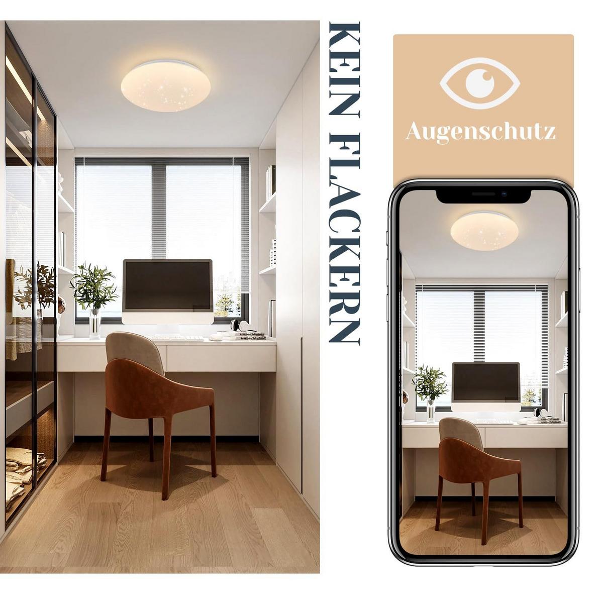 LED-DECKENLEUCHTE Malmberg 25.2/5.7/6 cm - Weiß, Kunststoff (5.7/25.2/6cm) - Nettlife