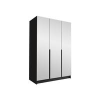 KLEIDERSCHRANK Calia III - Schwarz, Holzwerkstoff/Metall (150/215/58cm) - MIRJAN24