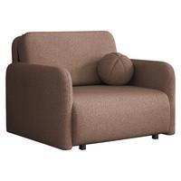 SCHLAFSOFA Viva Sun I - Schwarz/Braun, Holz/Textil (100/85/103cm) - MIRJAN24