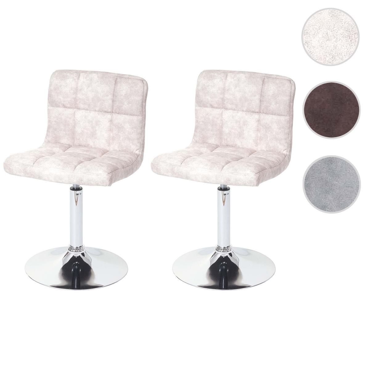 ESSZIMMERSTUHLCADIZ Hellgrau 2er-Set - Hellgrau, Textil (45/78/48cm) - MCW