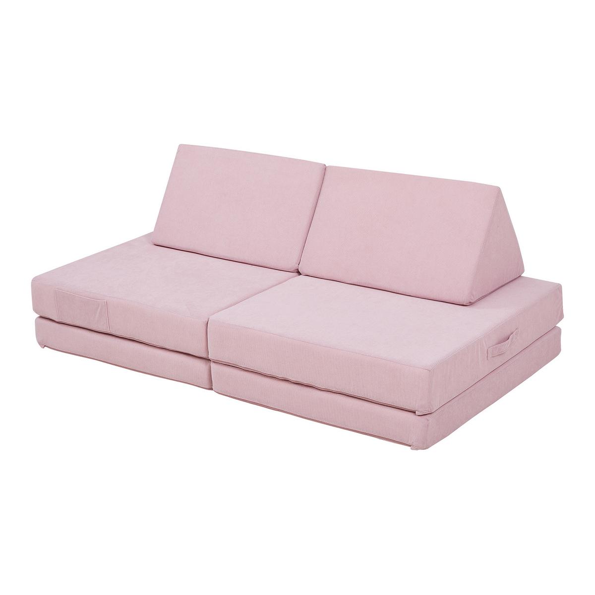 SPIELSOFA Norhulta - Pink, Textil (120/46/66cm) - [en.casa]
