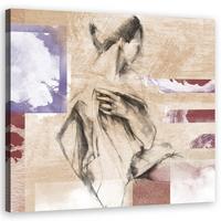WANDBILD menschen beige - Beige, Textil (40/40cm) - Feeby