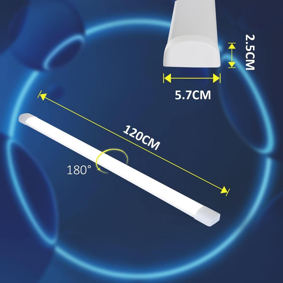 LED-DECKENLEUCHTE 120/5.7/2.6 cm - Weiß, Kunststoff (120/5.7/2.6cm) - Nettlife