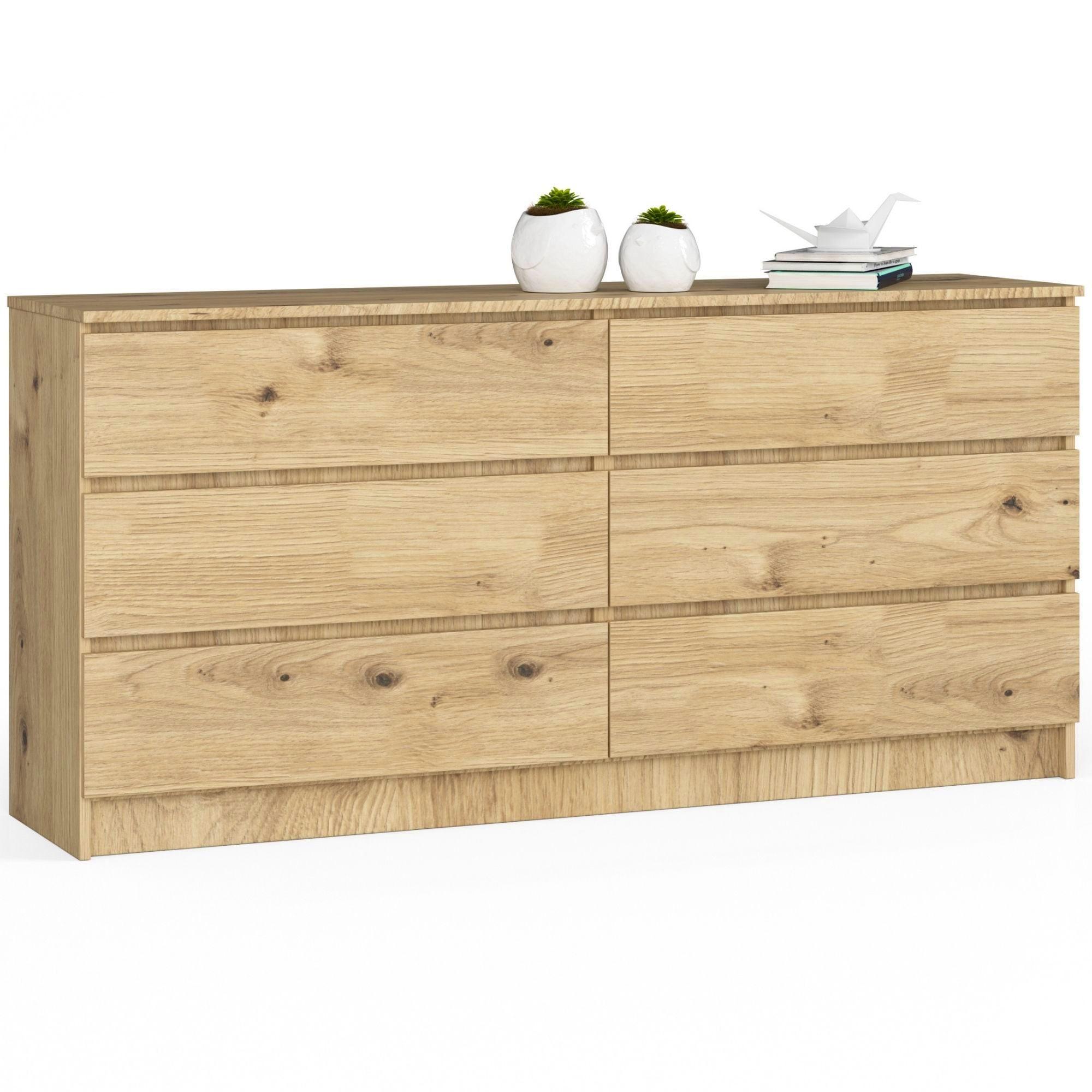 KOMMODE Eiche Artisan 77/160/40 - Eiche Artisan, Holzwerkstoff (160/77/40cm) - RAUMHIRSCH FURNITURE