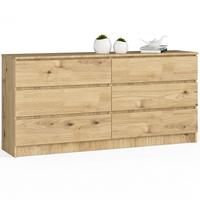 KOMMODE Eiche Artisan 77/160/40 - Eiche Artisan, Holzwerkstoff (160/77/40cm) - RAUMHIRSCH FURNITURE