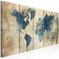 KUNSTDRUCK Braun 200/80 cm - Braun/Grün, Textil (200/80cm) - KUNSTLOFT
