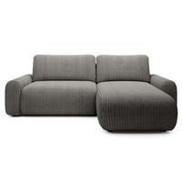 ECKSOFA Lelu Dunkelbeige beidseitig - Schwarz/Cappuccino, Kunststoff/Textil (245/165cm) - Selsey