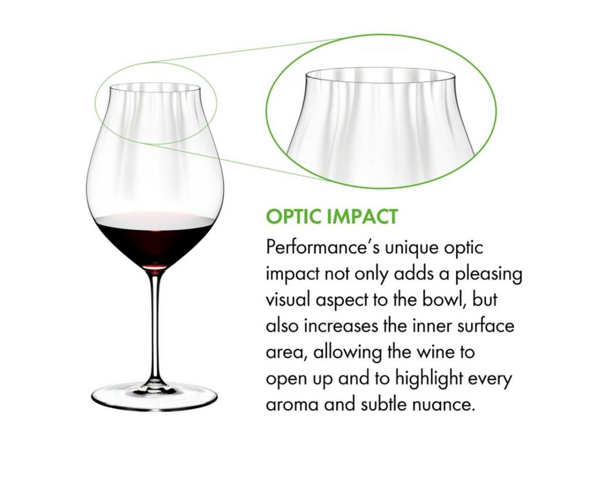 PINOT NOIR GLÄSER INKL. POLIERTUCH Performance transparent 830 ml 2er Set - Transparent, Glas (0.83L) - Riedel