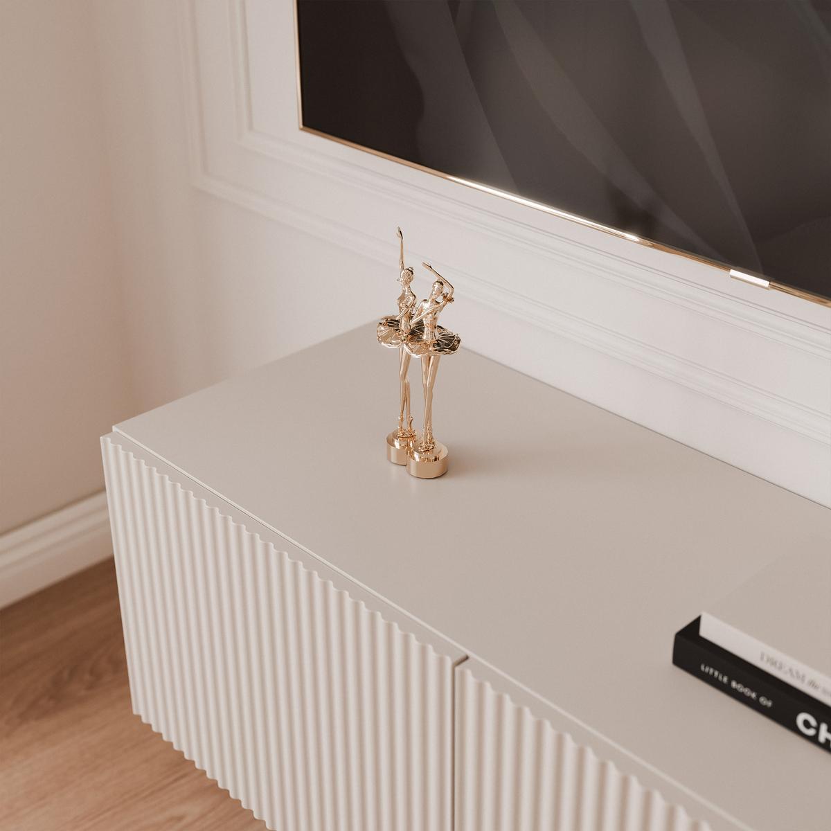 TV-LOWBOARD ANGEL Kaschmir hängend mit LED-Beleuchtung 100 cm - Kaschmir, Holzwerkstoff (100/36/40cm) - Idohome
